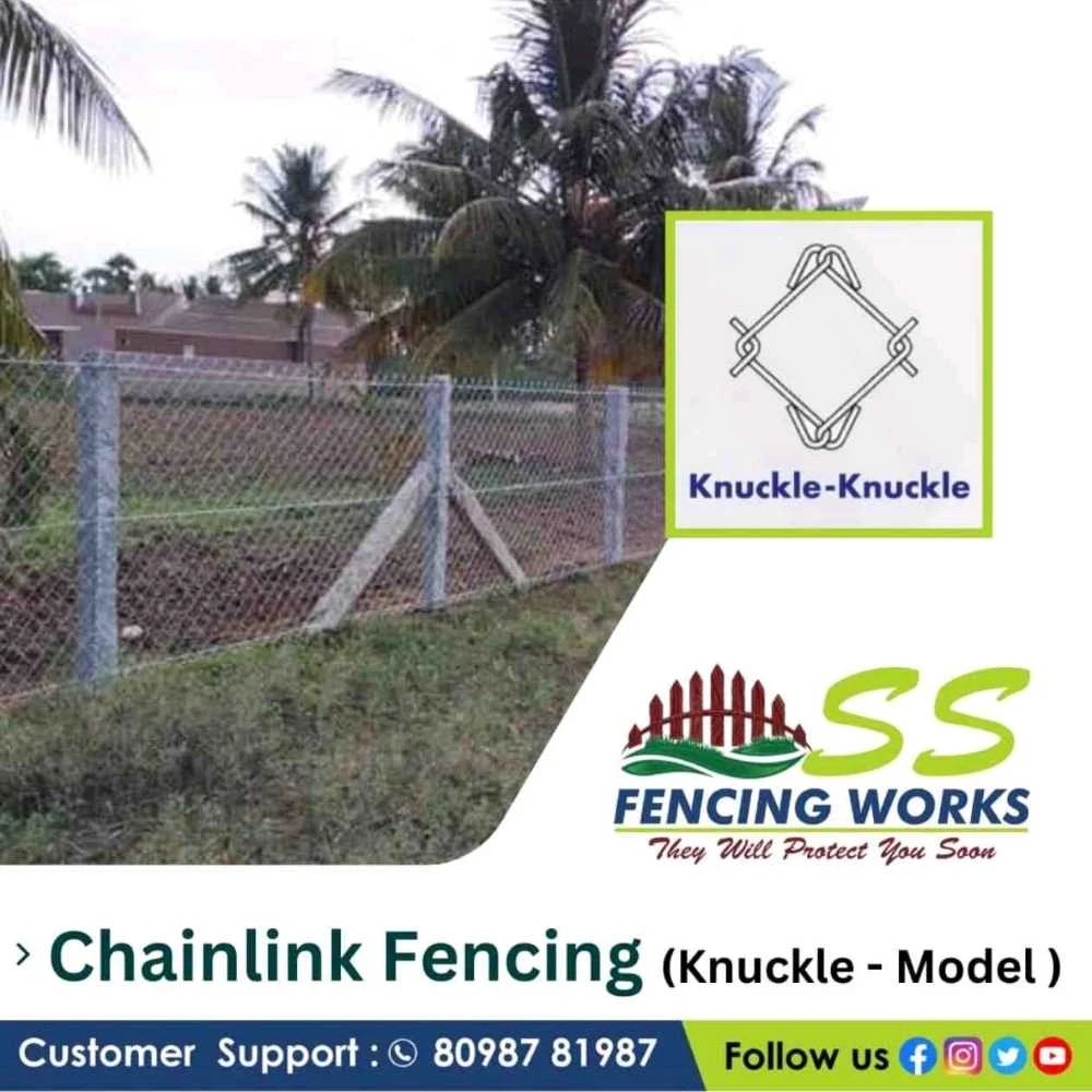 Knuckle model Chainlink fence